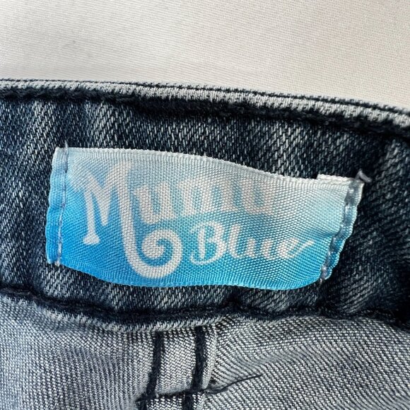 Show Me Your Mumu Berkeley Bell Jeans Med Wash Rainstorm Ultra Flares 26 - Picture 7 of 15